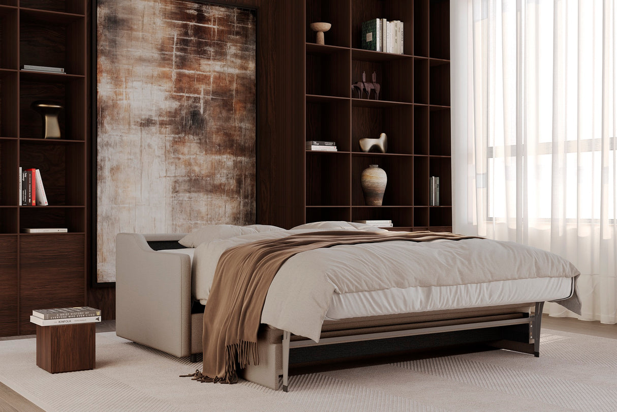 Carnell Queen Size Sofa Bed with Slope Arms