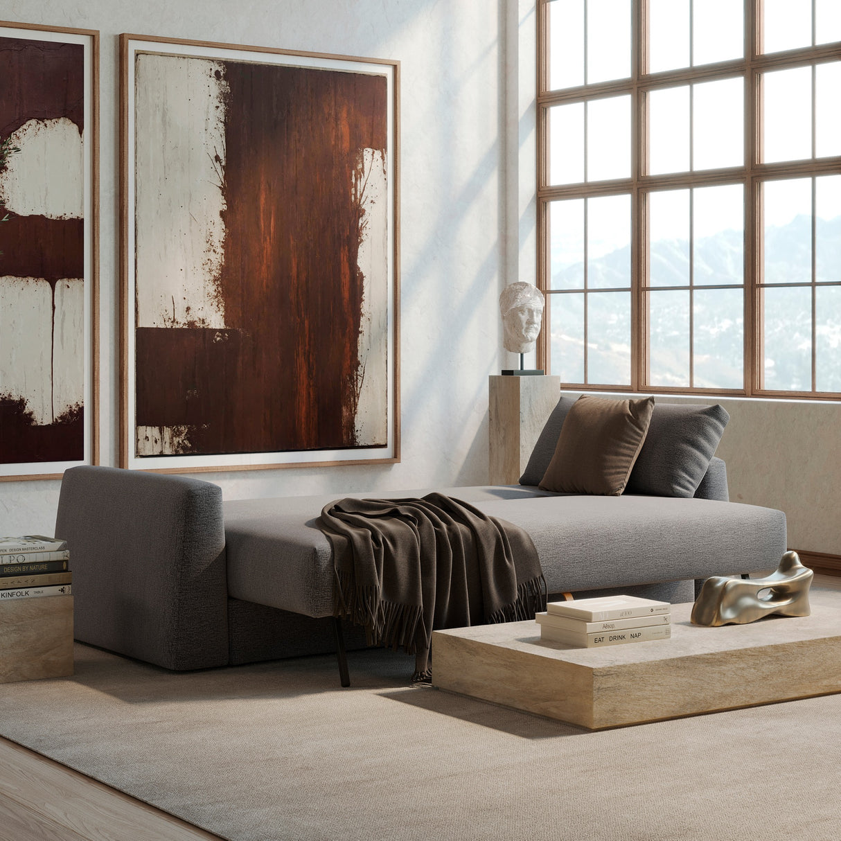 Cone Sleek Sofa Bed (Queen Size)