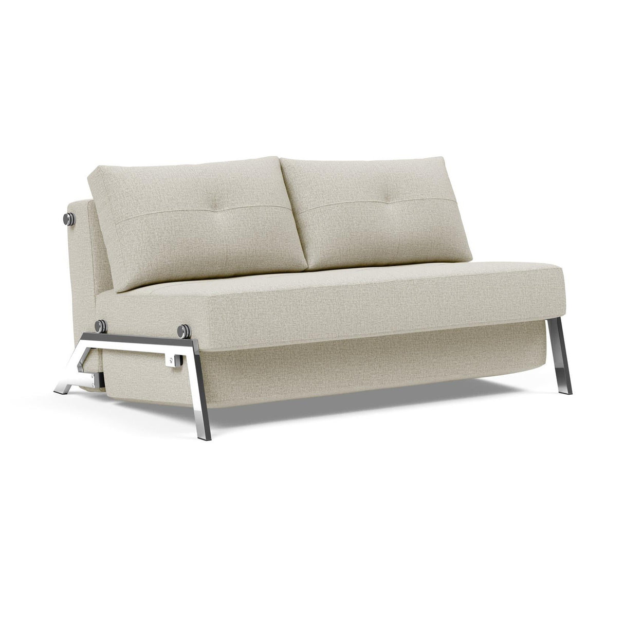 Cubed Full Size Sofa Bed With Chrome Legs