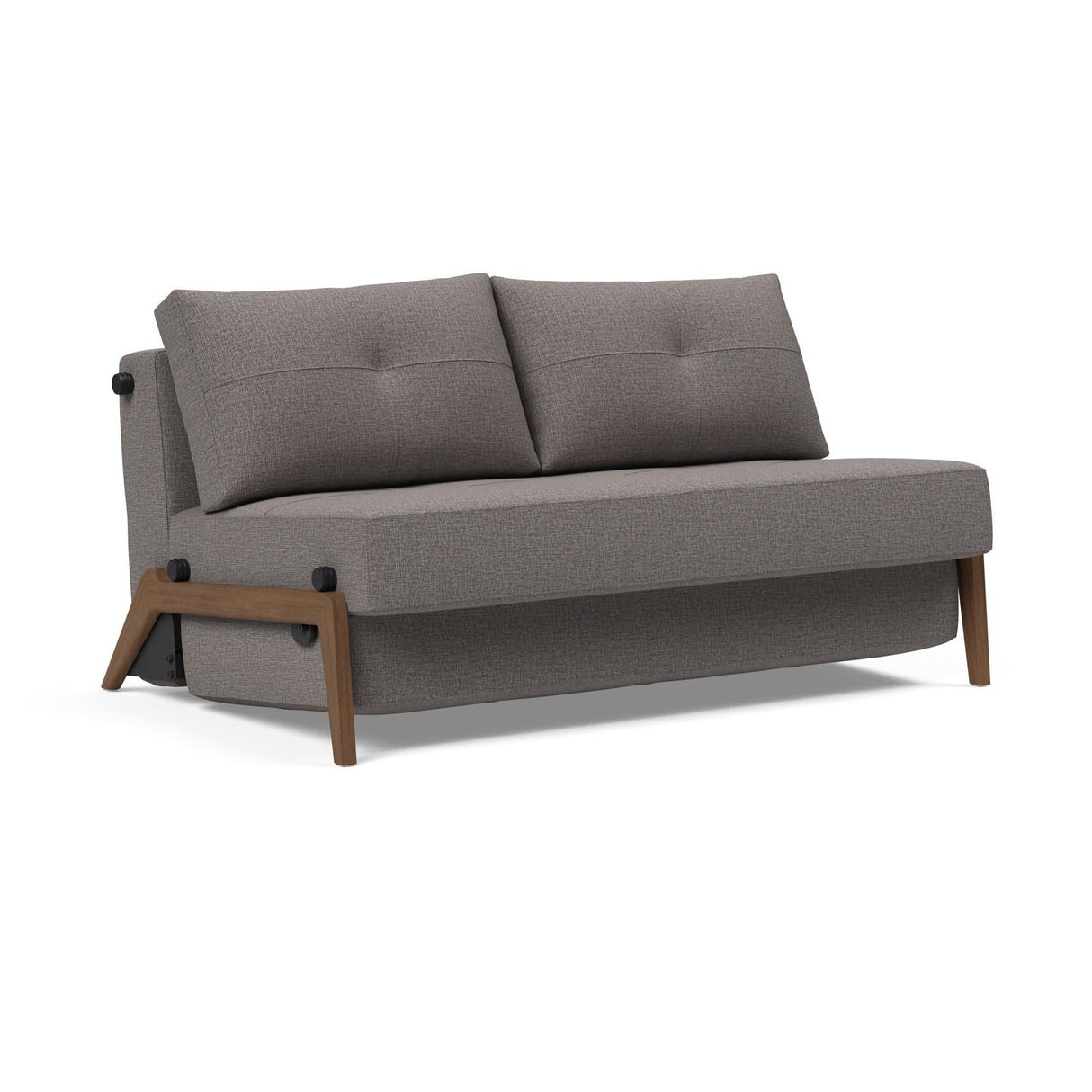 Cubed Full Size Sofa Bed With Dark Wood Legs