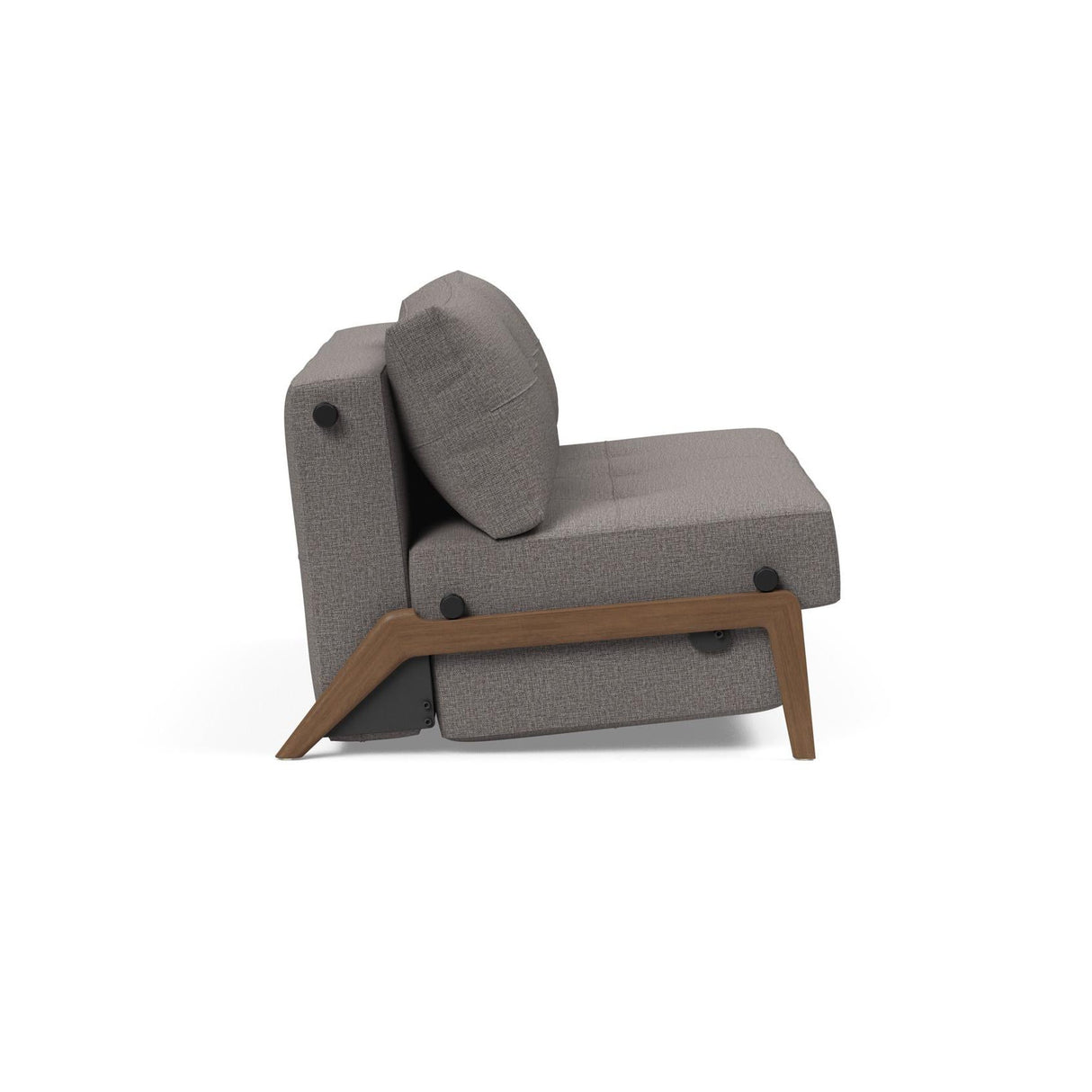 Cubed Full Size Sofa Bed With Dark Wood Legs