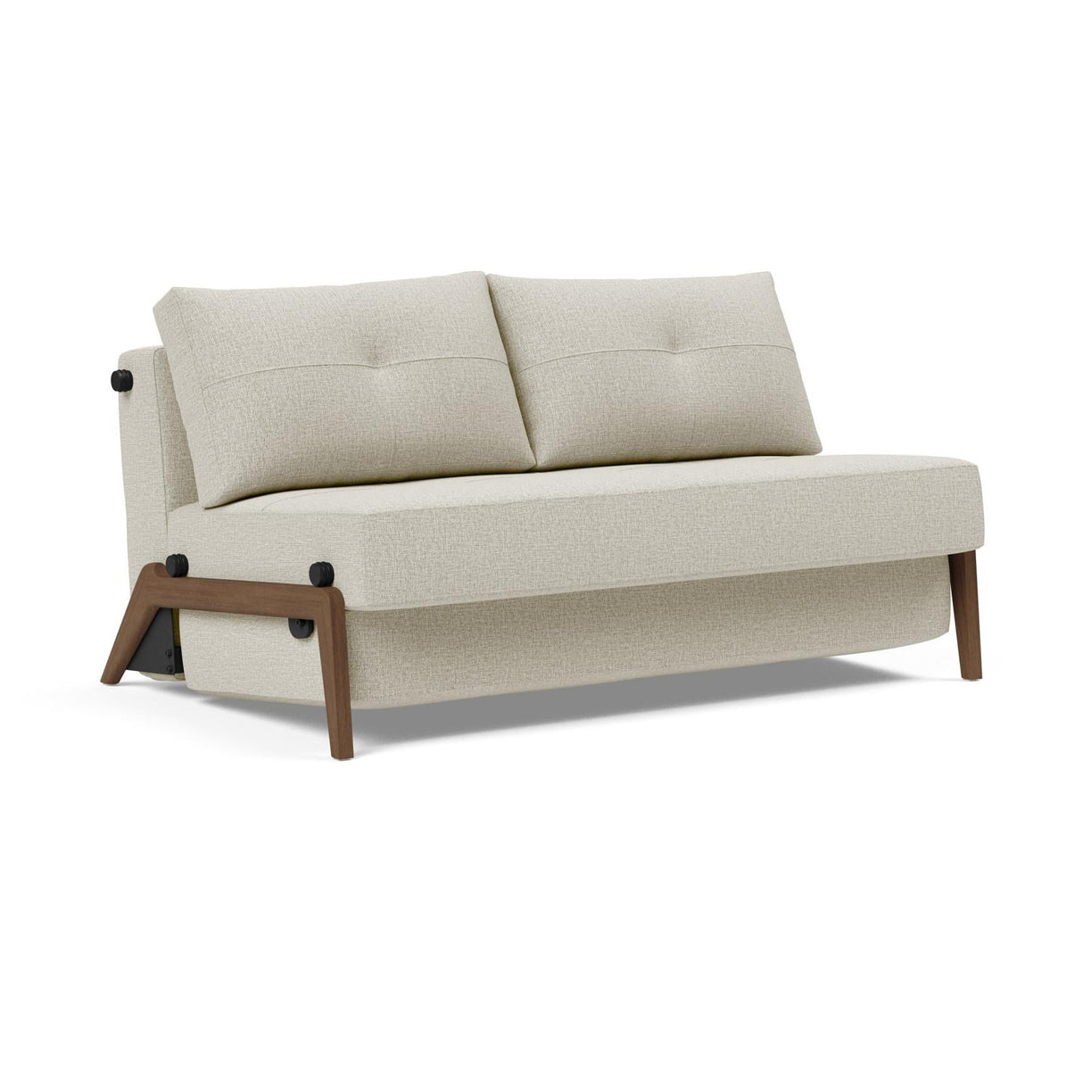 Cubed Full Size Sofa Bed With Dark Wood Legs