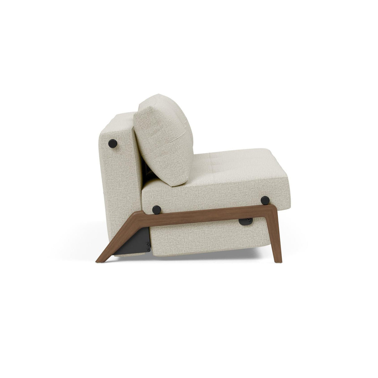 Cubed Full Size Sofa Bed With Dark Wood Legs