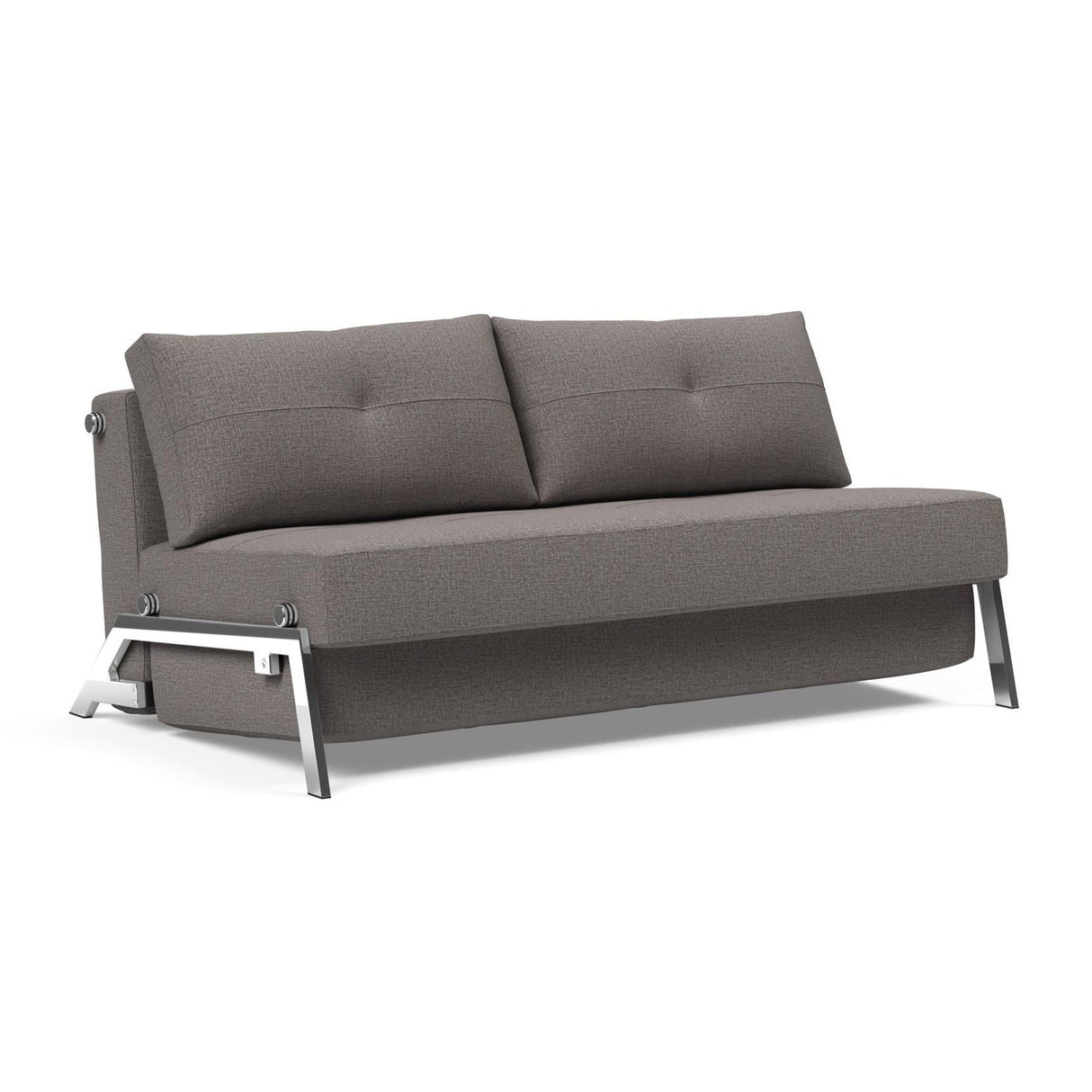 Cubed Queen Size Sofa Bed With Chrome Legs