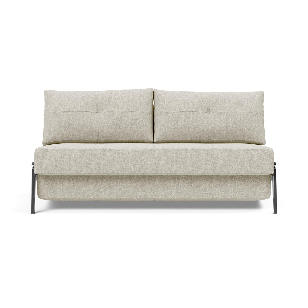 Cubed Queen Size Sofa Bed With Chrome Legs