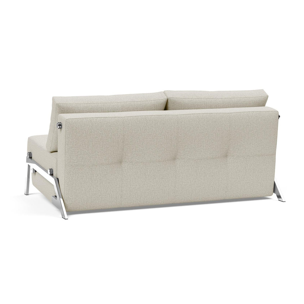 Cubed Queen Size Sofa Bed With Chrome Legs