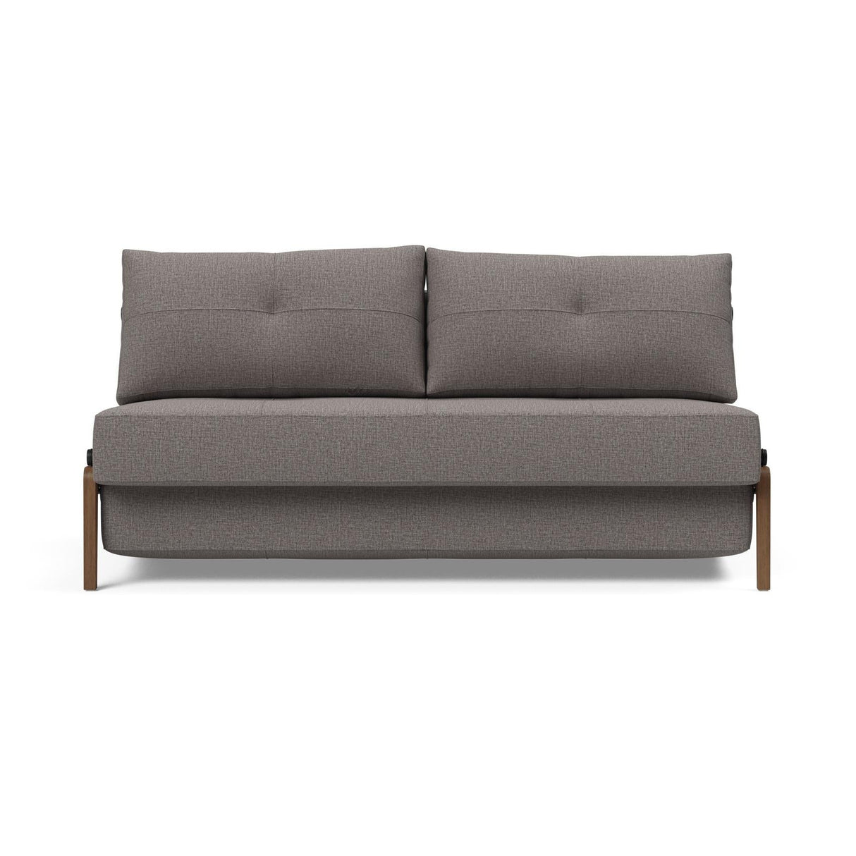 Cubed Queen Size Sofa Bed With Dark Wood Legs