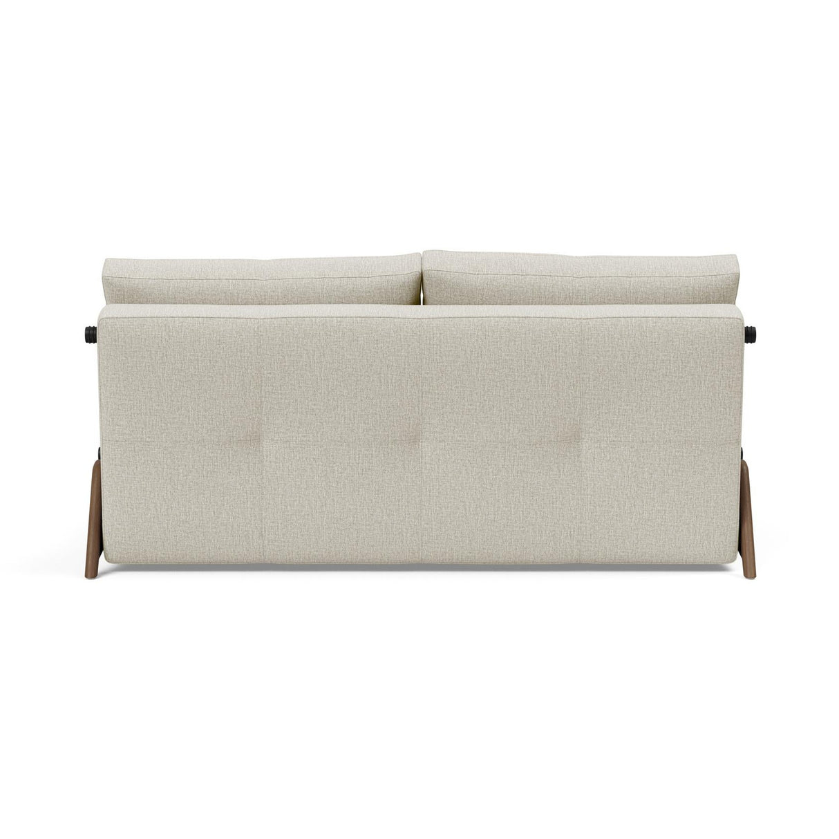 Cubed Queen Size Sofa Bed With Dark Wood Legs