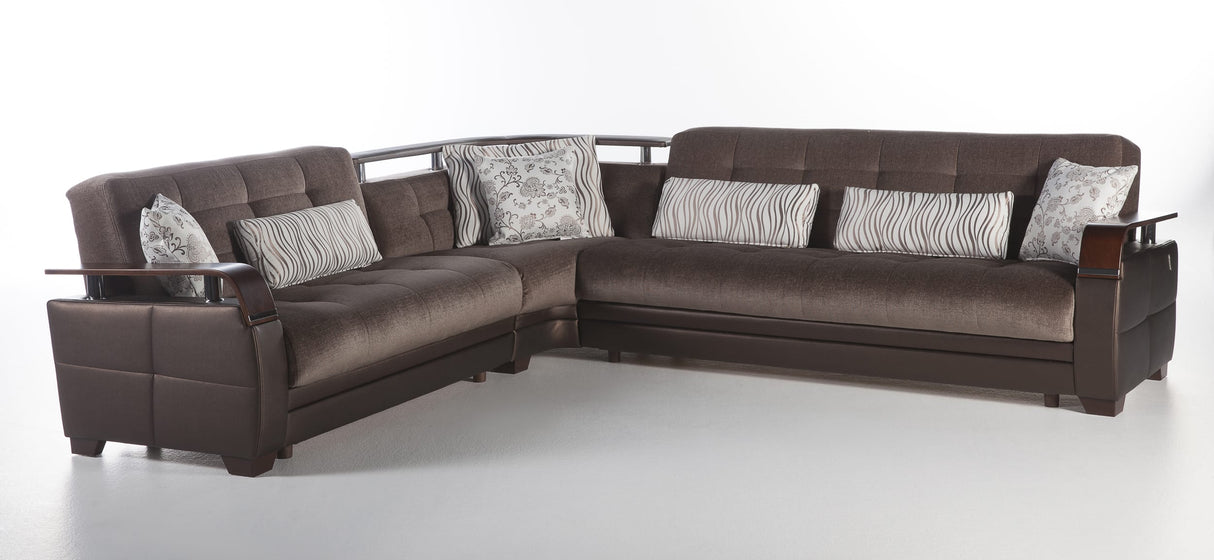 Natural Reversible Sectional Sleeper