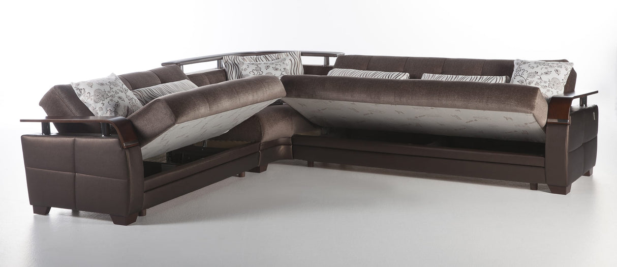 Natural Reversible Sectional Sleeper