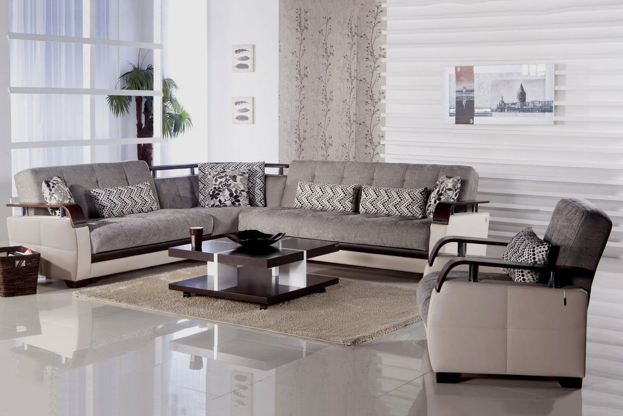 Natural Reversible Sectional Sleeper