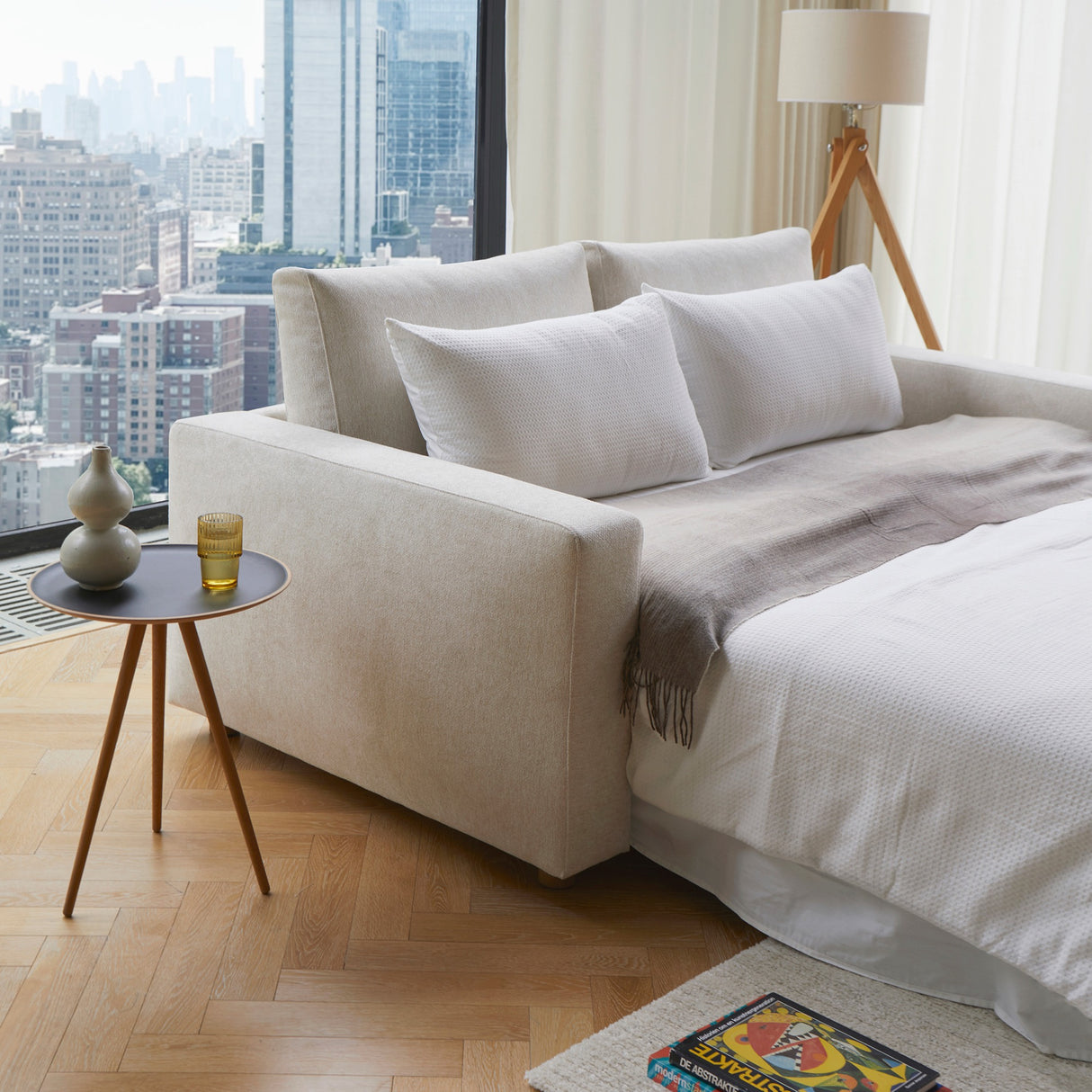 Neah Queen Size Sofa Bed with Standard Arms