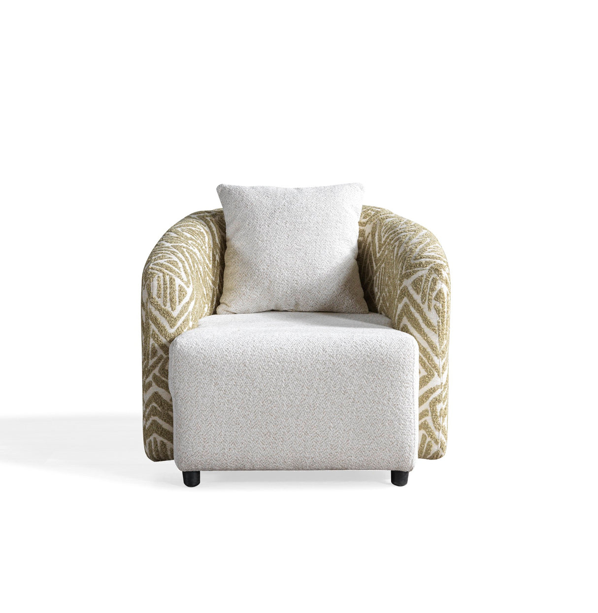 Pablo Modern Sofa & Loveseat Set (White Boucle)