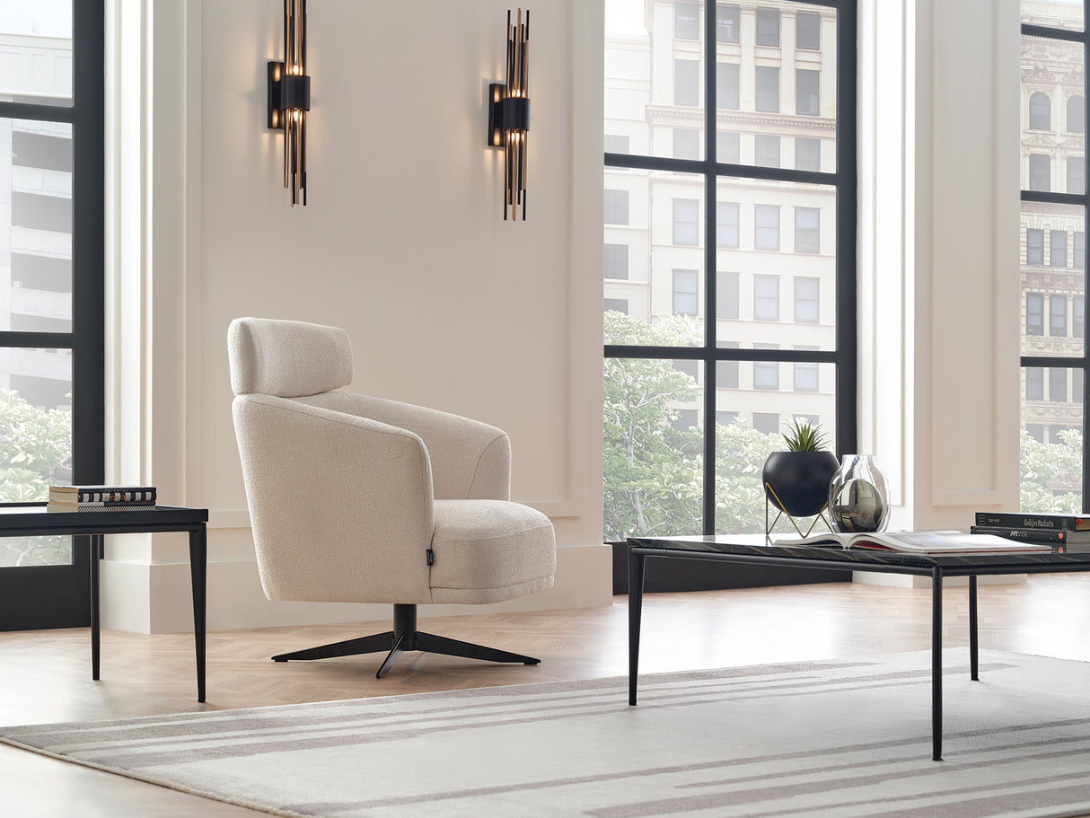 Swan Modern Swivel Arm Chair