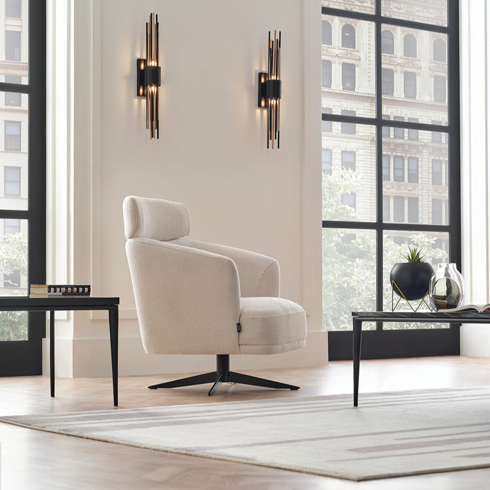 Swan Modern Swivel Arm Chair