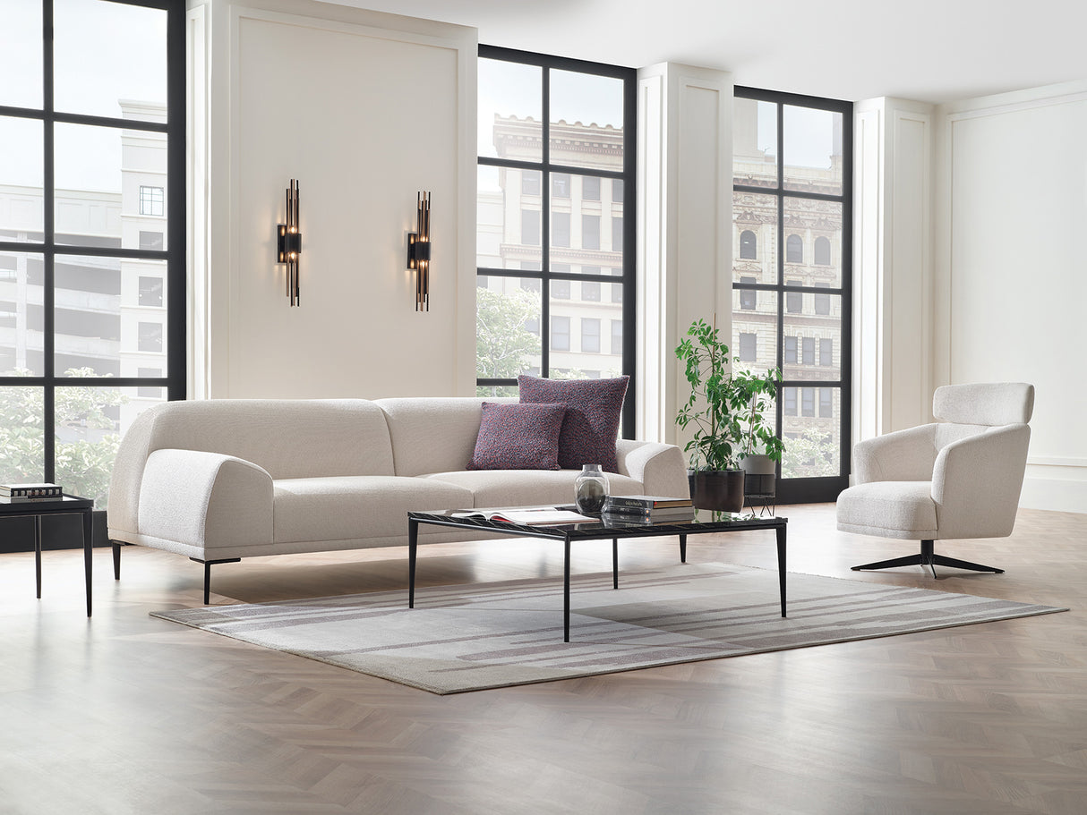 Swan Modern Swivel Arm Chair