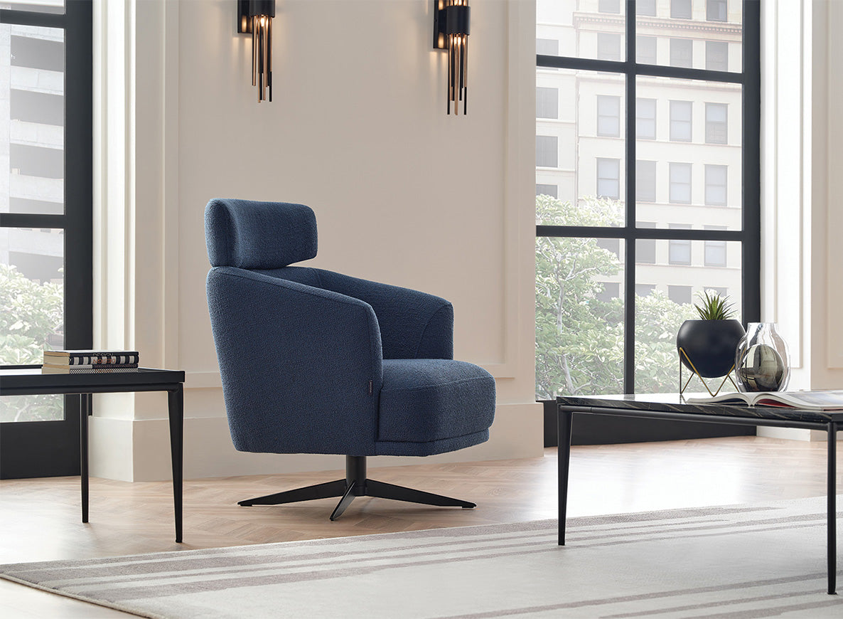 Swan Modern Swivel Arm Chair