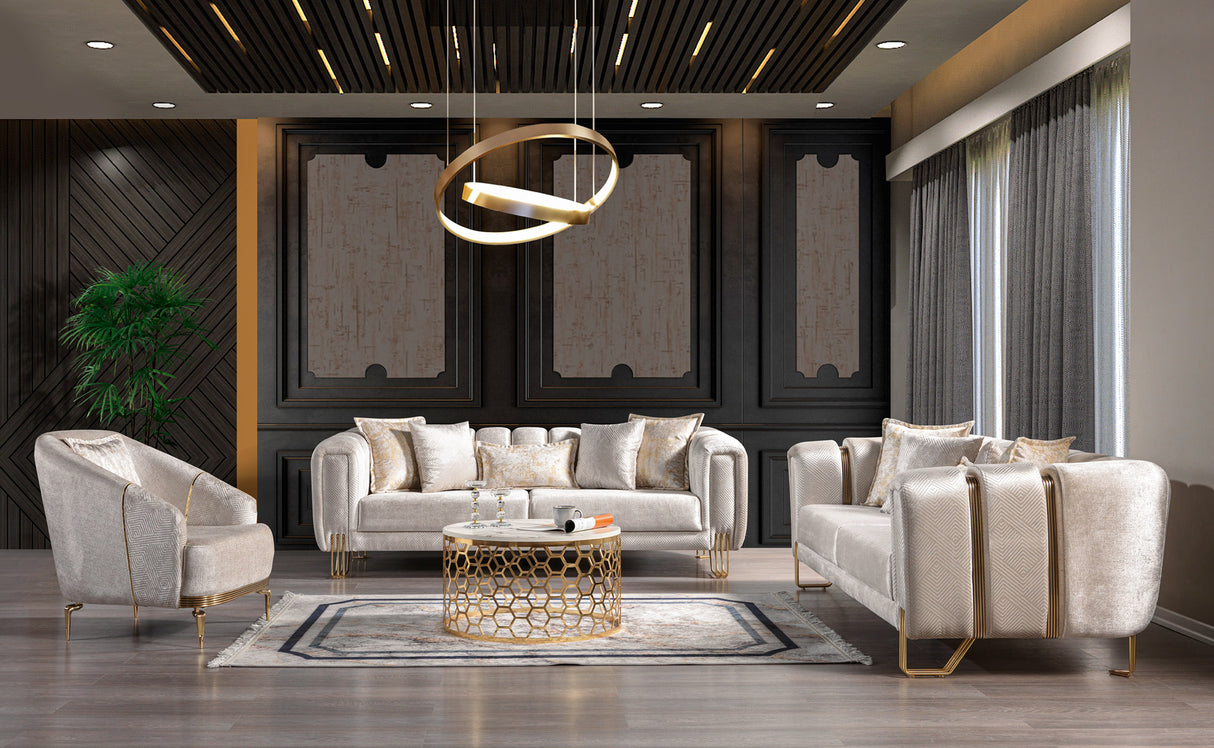 Diamond Modern Sofa & Loveseat Set