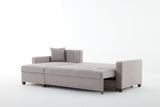 Mocca Modern Convertible Compact Sectional Sofa with Storage